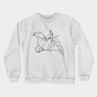 Abstract Moth Crewneck Sweatshirt